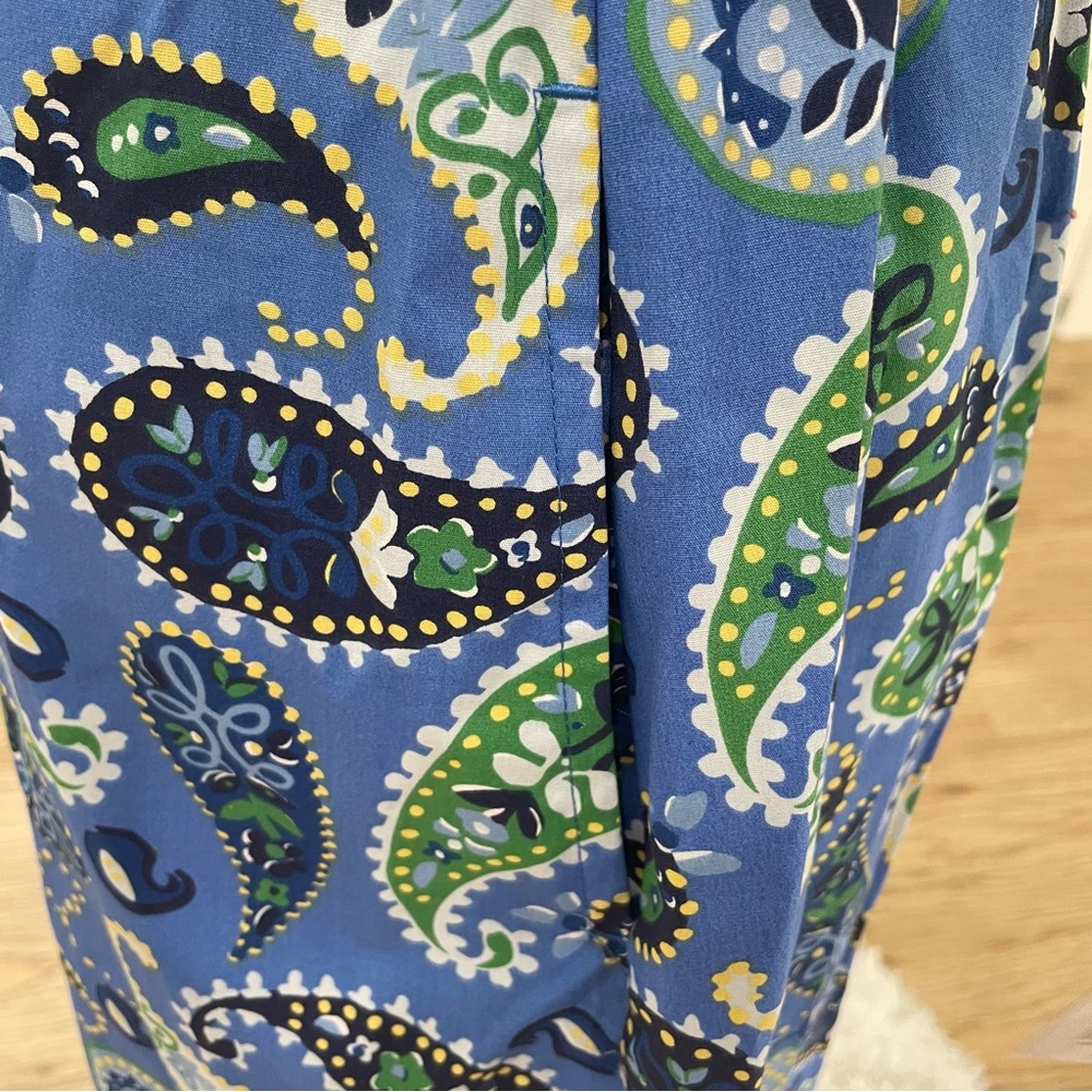 NWT S M L XL XXL Blue green and white bohemian colorful midi dress with pockets - Picture 7 of 10